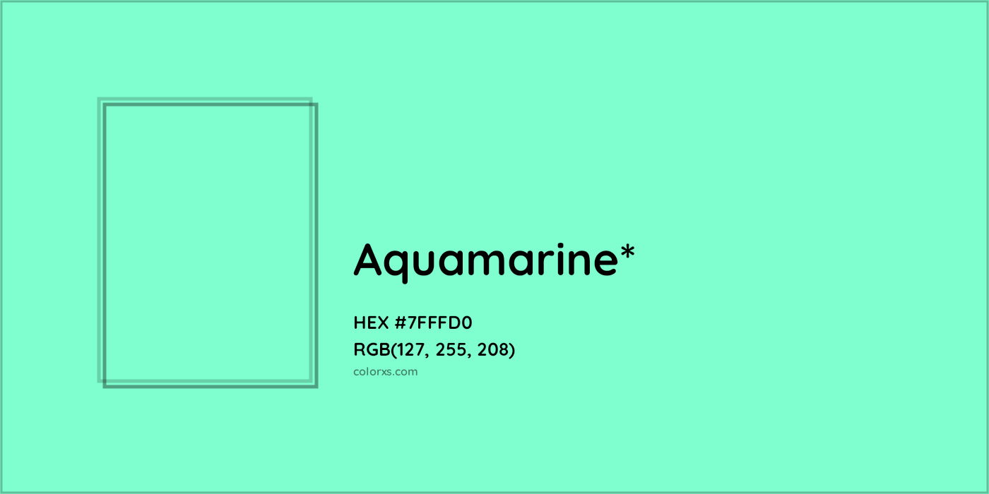 HEX #7FFFD0 Color Name, Color Code, Palettes, Similar Paints, Images
