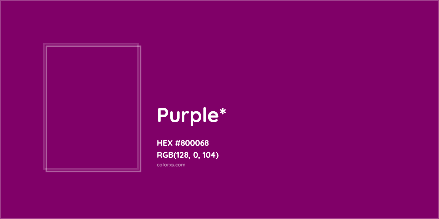 HEX #800068 Color Name, Color Code, Palettes, Similar Paints, Images