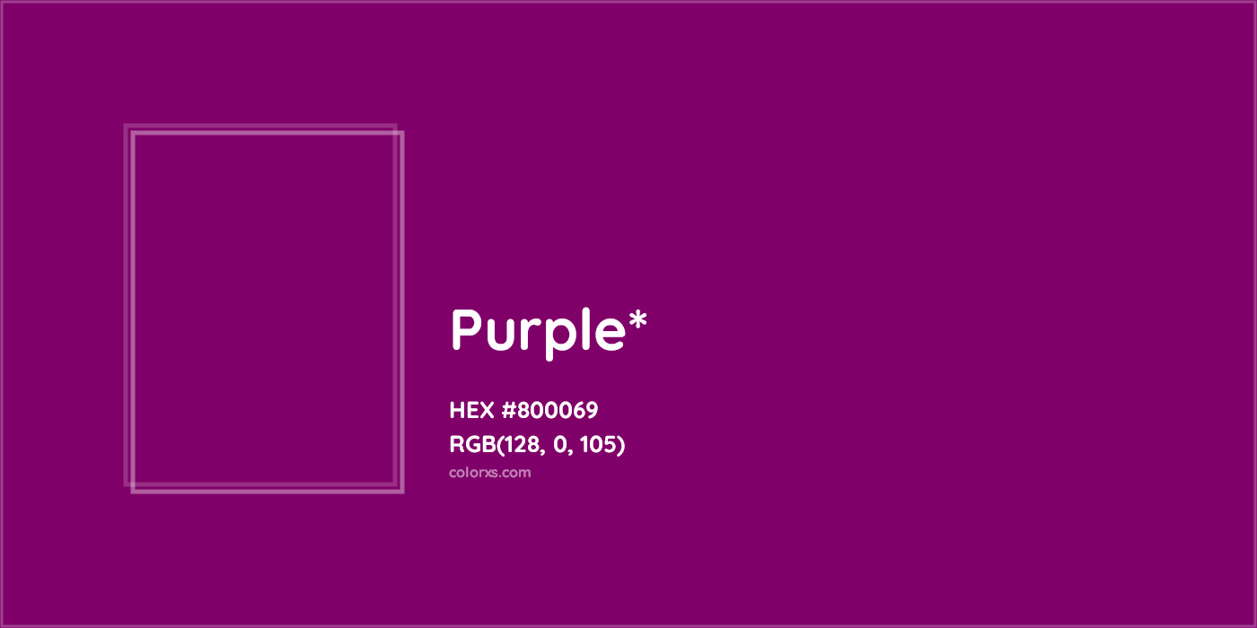 HEX #800069 Color Name, Color Code, Palettes, Similar Paints, Images