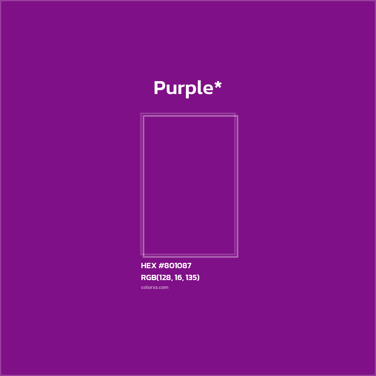 HEX #801087 Color Name, Color Code, Palettes, Similar Paints, Images