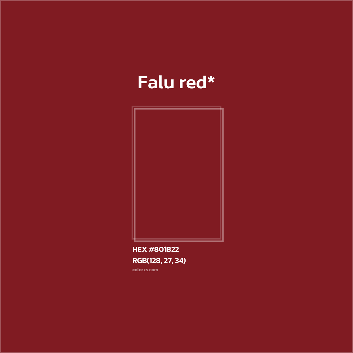 HEX #801B22 Color Name, Color Code, Palettes, Similar Paints, Images