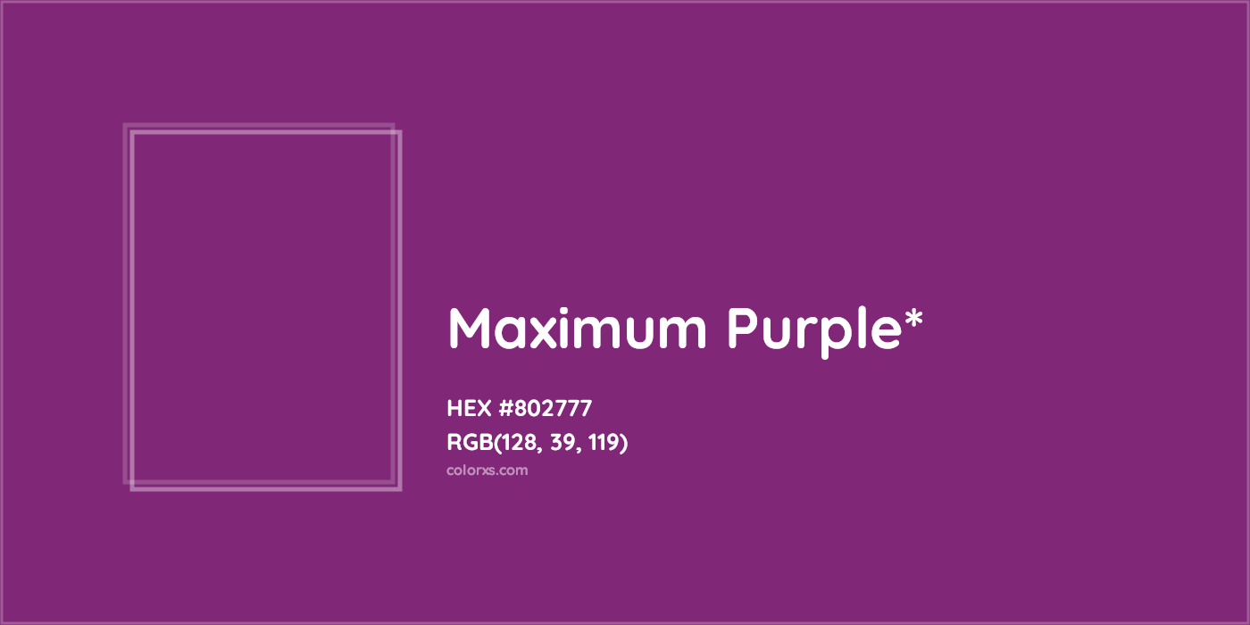HEX #802777 Color Name, Color Code, Palettes, Similar Paints, Images