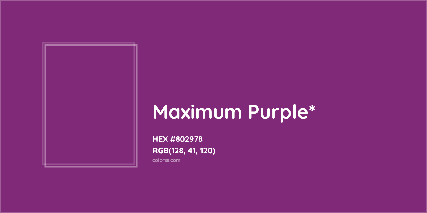 HEX #802978 Color Name, Color Code, Palettes, Similar Paints, Images
