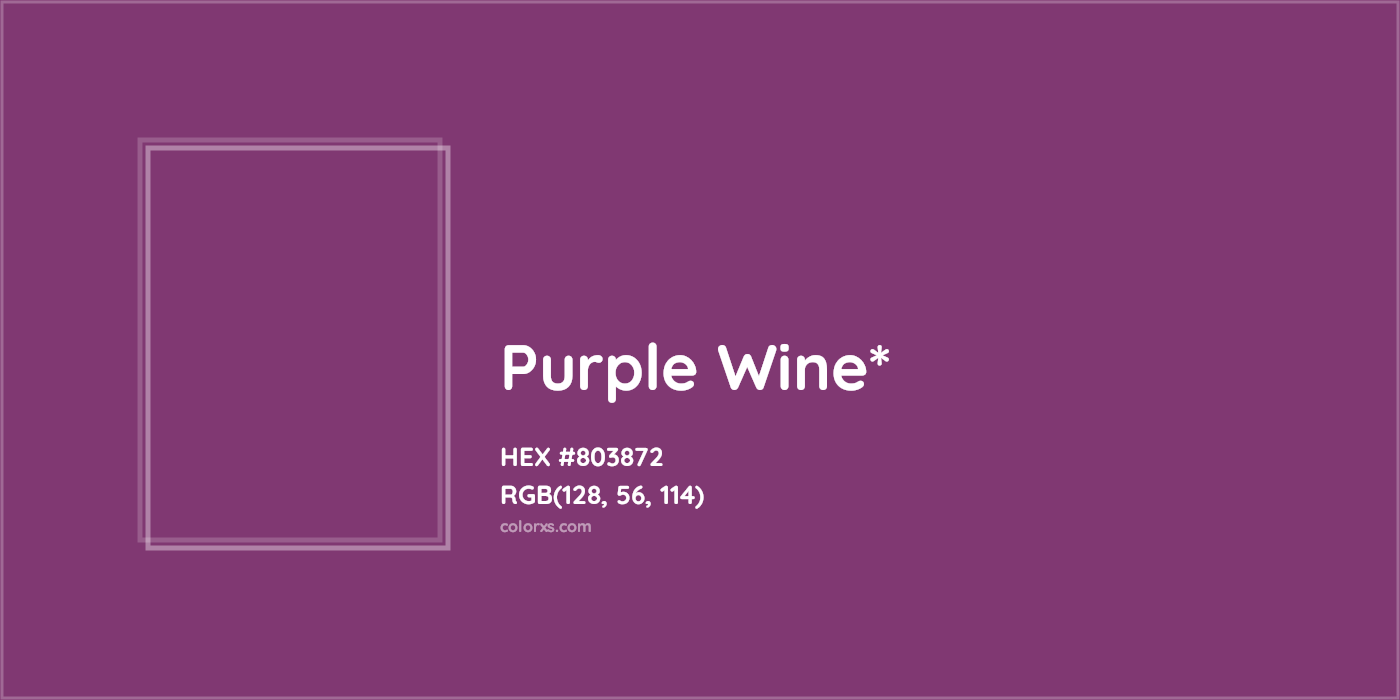 HEX #803872 Color Name, Color Code, Palettes, Similar Paints, Images