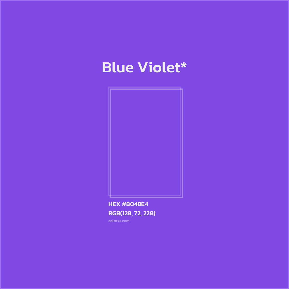 HEX #8048E4 Color Name, Color Code, Palettes, Similar Paints, Images