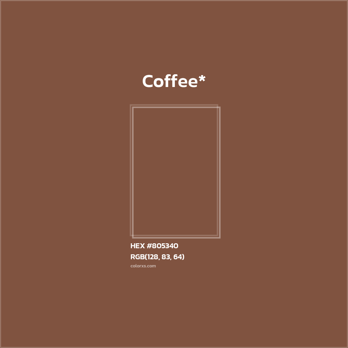 HEX #805340 Color Name, Color Code, Palettes, Similar Paints, Images