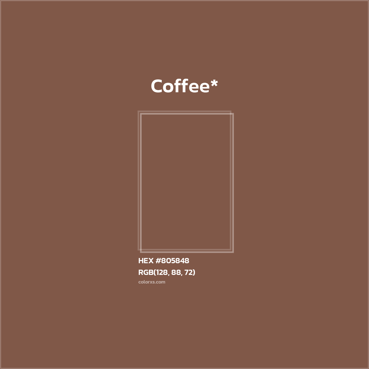 HEX #805848 Color Name, Color Code, Palettes, Similar Paints, Images