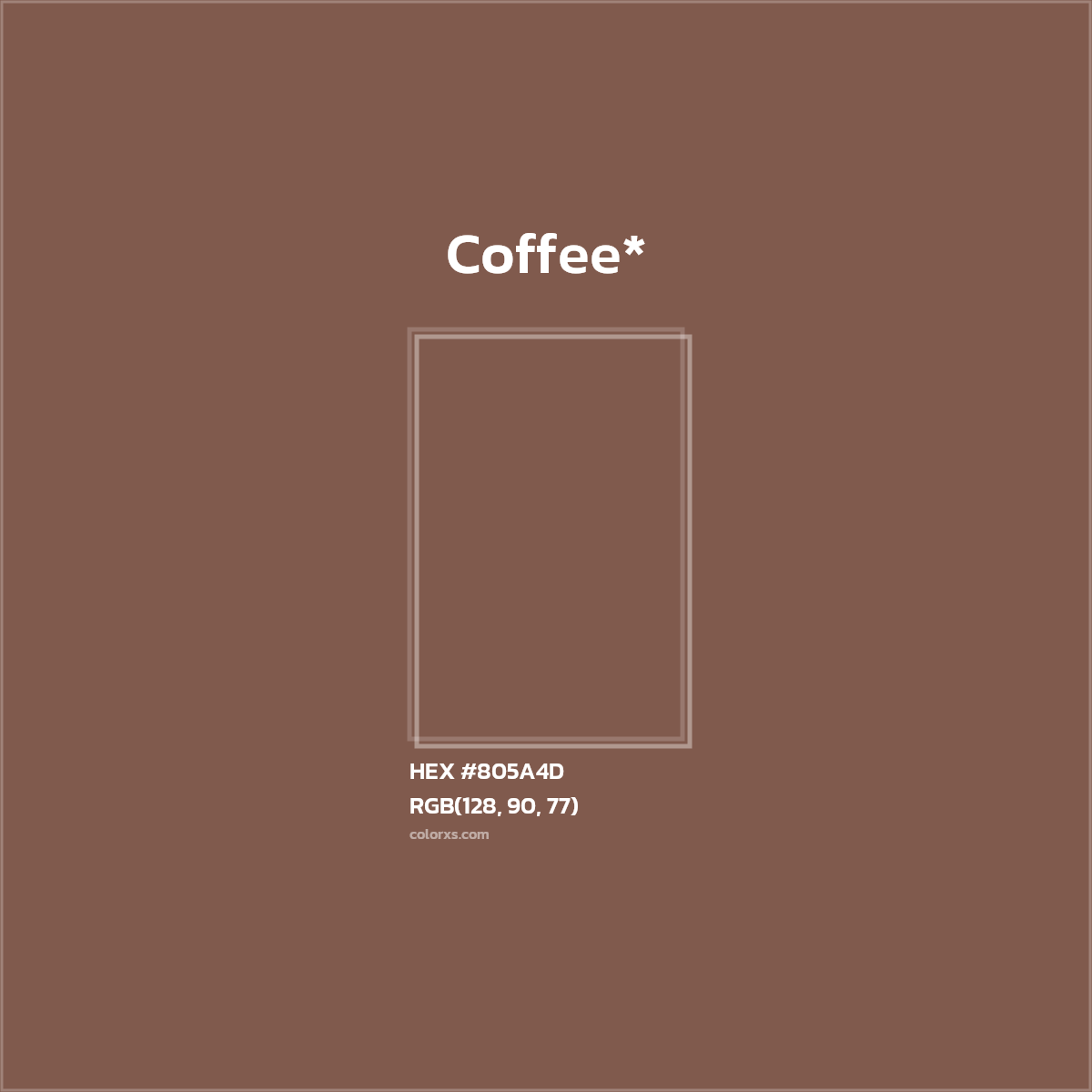 HEX #805A4D Color Name, Color Code, Palettes, Similar Paints, Images