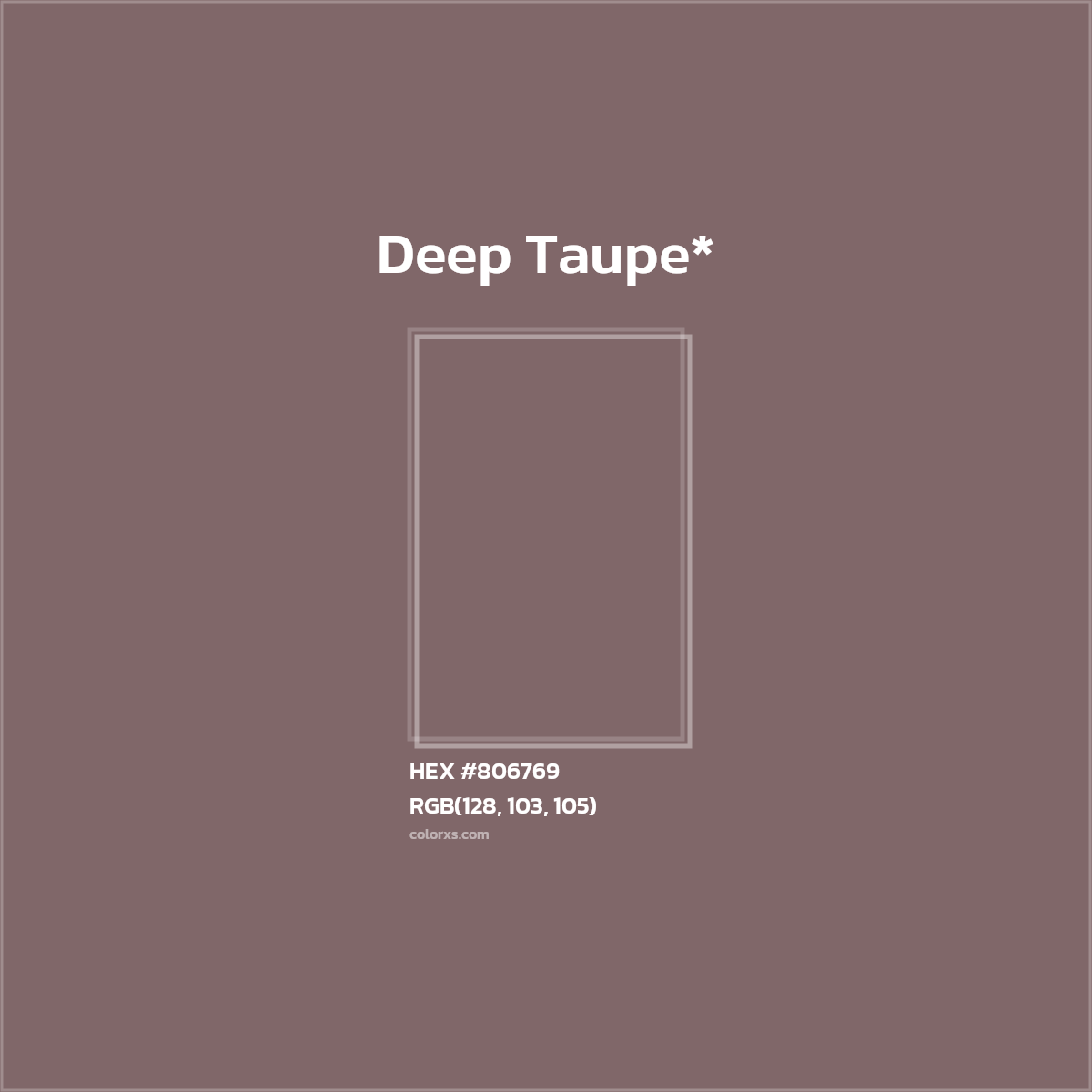 HEX #806769 Color Name, Color Code, Palettes, Similar Paints, Images