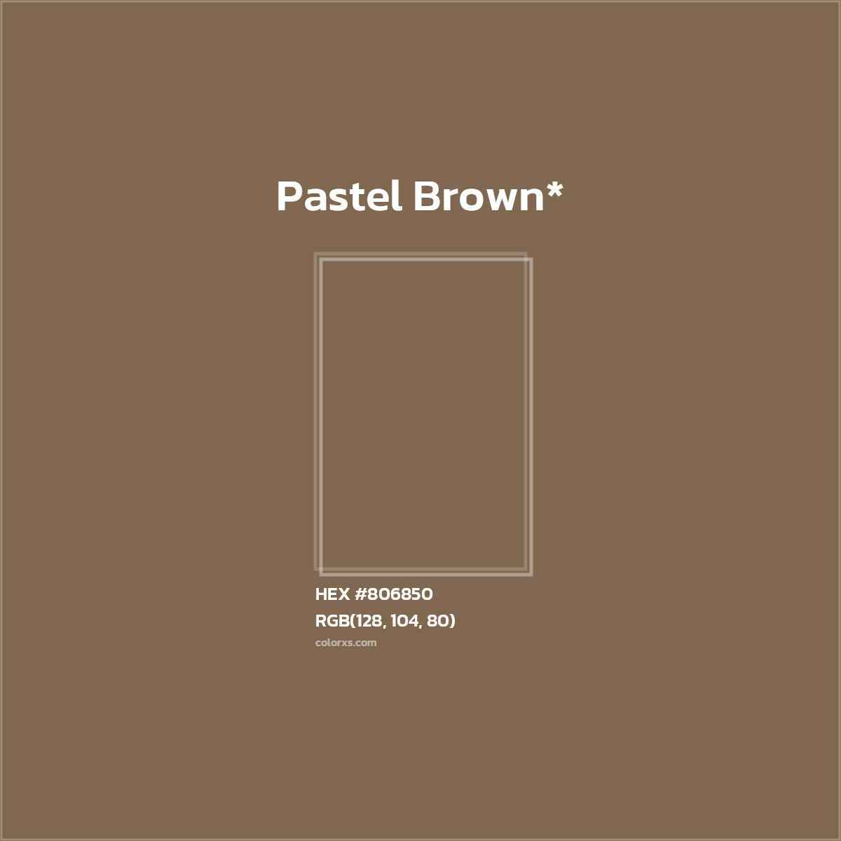 HEX #806850 Color Name, Color Code, Palettes, Similar Paints, Images