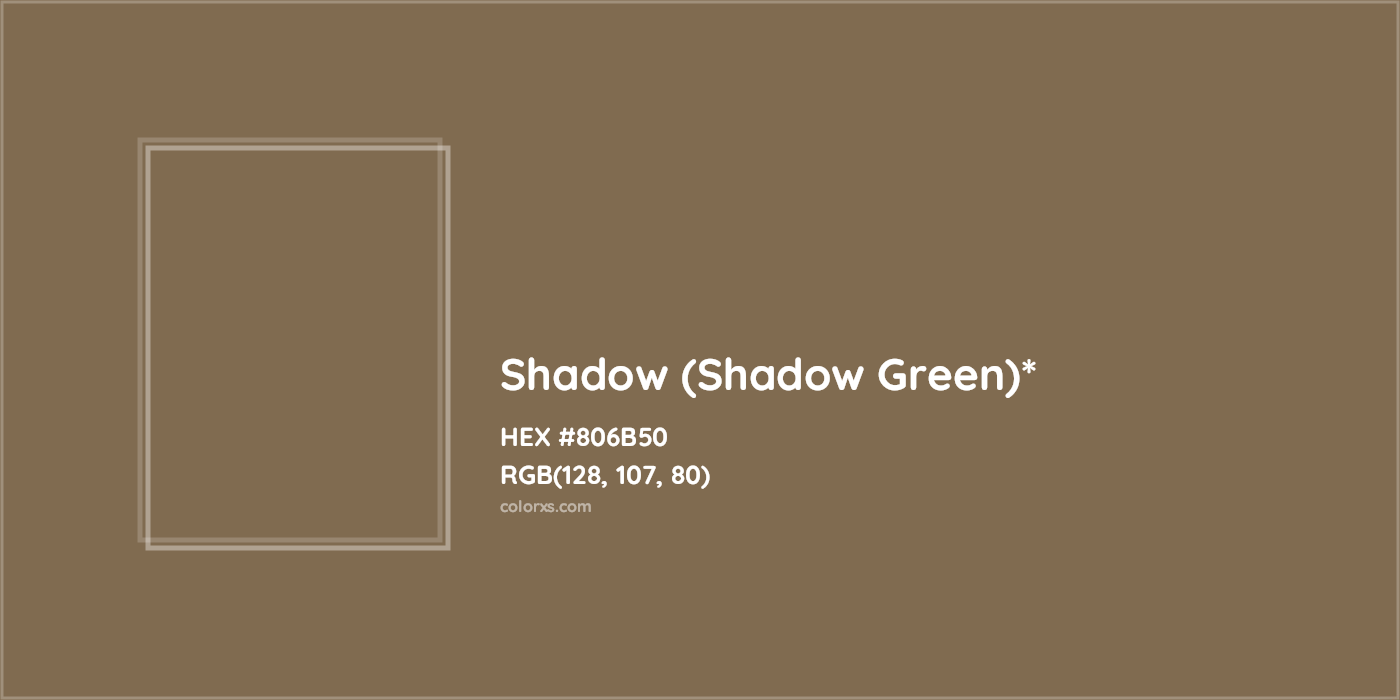 HEX #806B50 Color Name, Color Code, Palettes, Similar Paints, Images
