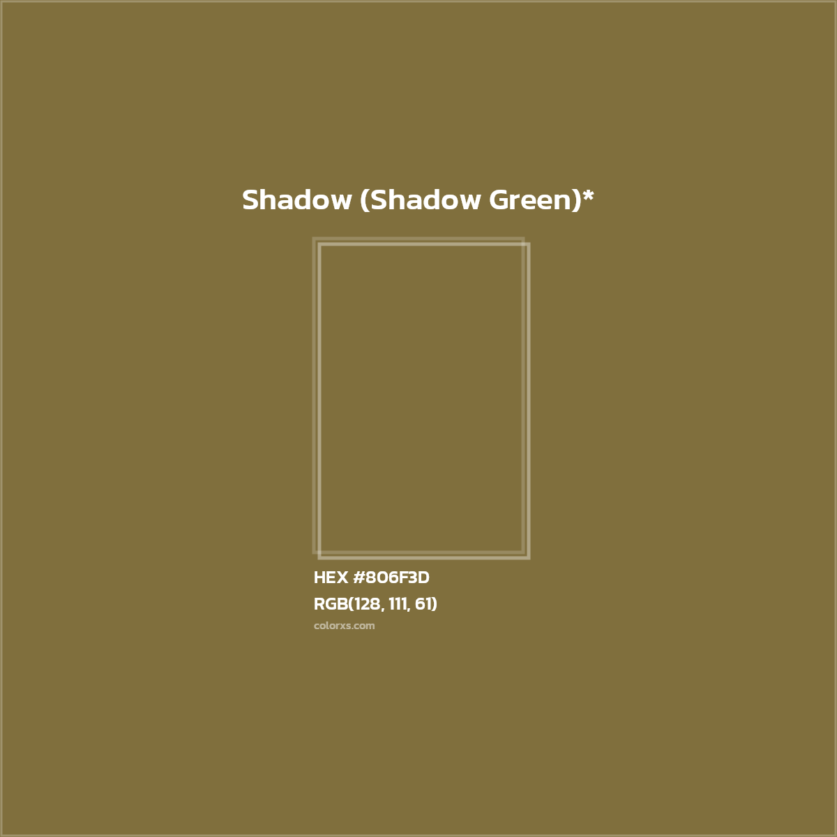 #806F3D hex color. RGB, RYB, CMYK, HSL, HSV codes and color conversions. Matching color names, palettes, paints.