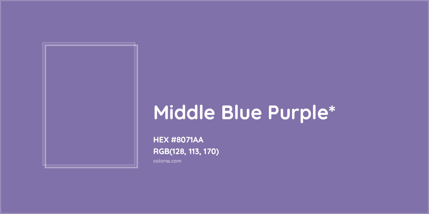 HEX #8071AA Color Name, Color Code, Palettes, Similar Paints, Images