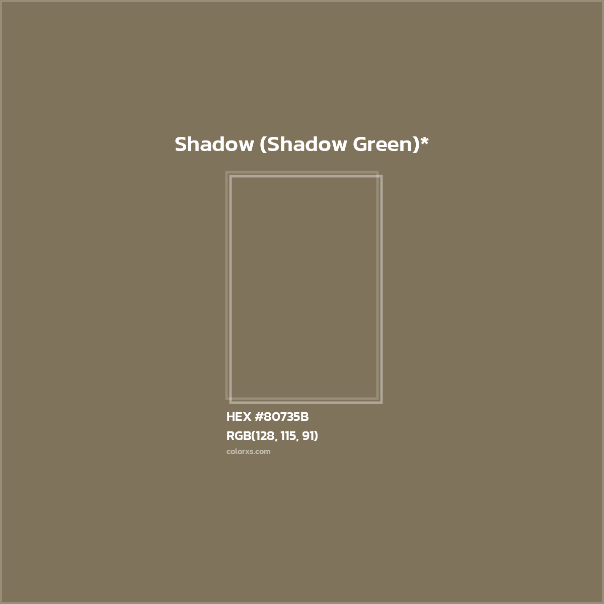 HEX #80735B Color Name, Color Code, Palettes, Similar Paints, Images