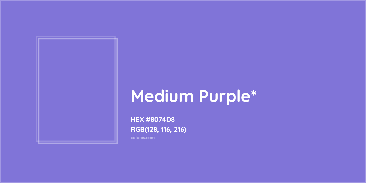 HEX #8074D8 Color Name, Color Code, Palettes, Similar Paints, Images