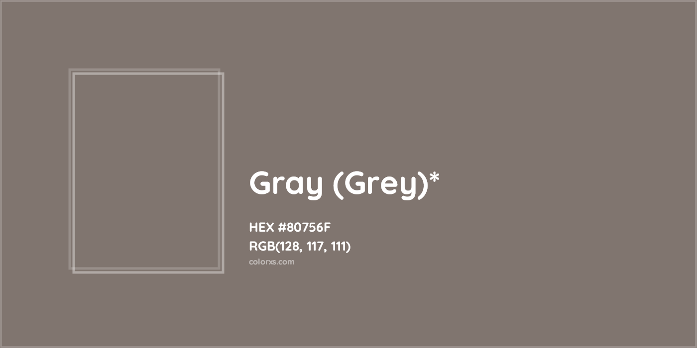 HEX #80756F Color Name, Color Code, Palettes, Similar Paints, Images