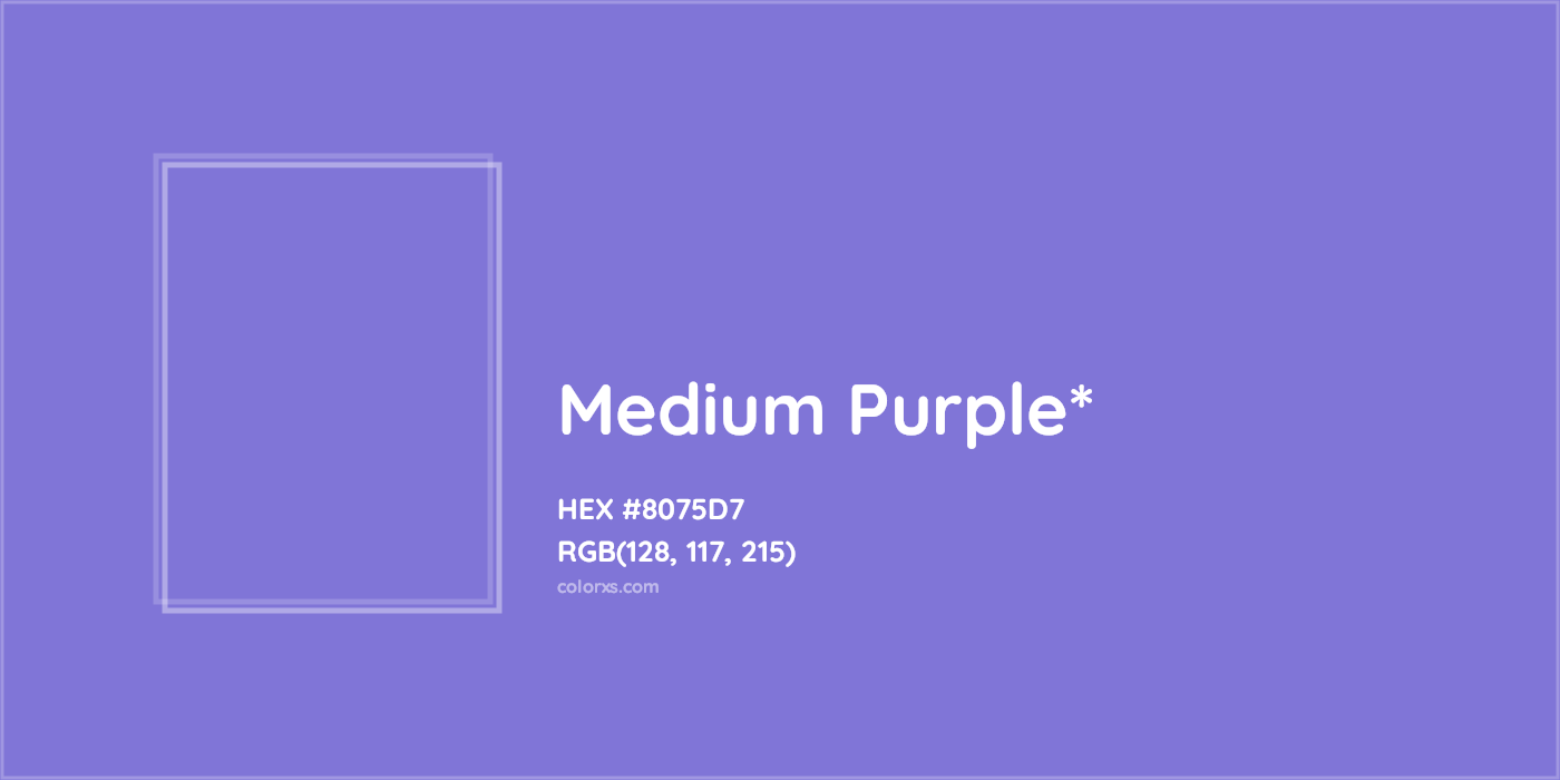 HEX #8075D7 Color Name, Color Code, Palettes, Similar Paints, Images