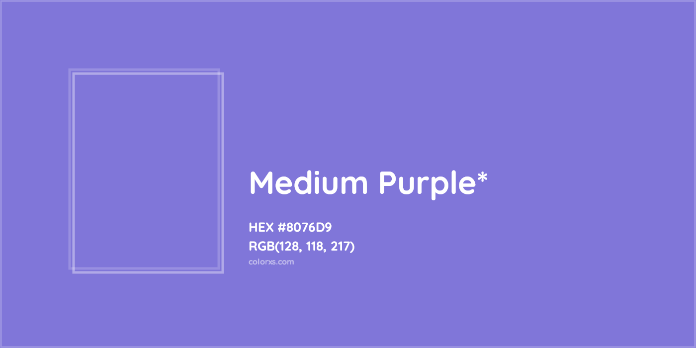 HEX #8076D9 Color Name, Color Code, Palettes, Similar Paints, Images