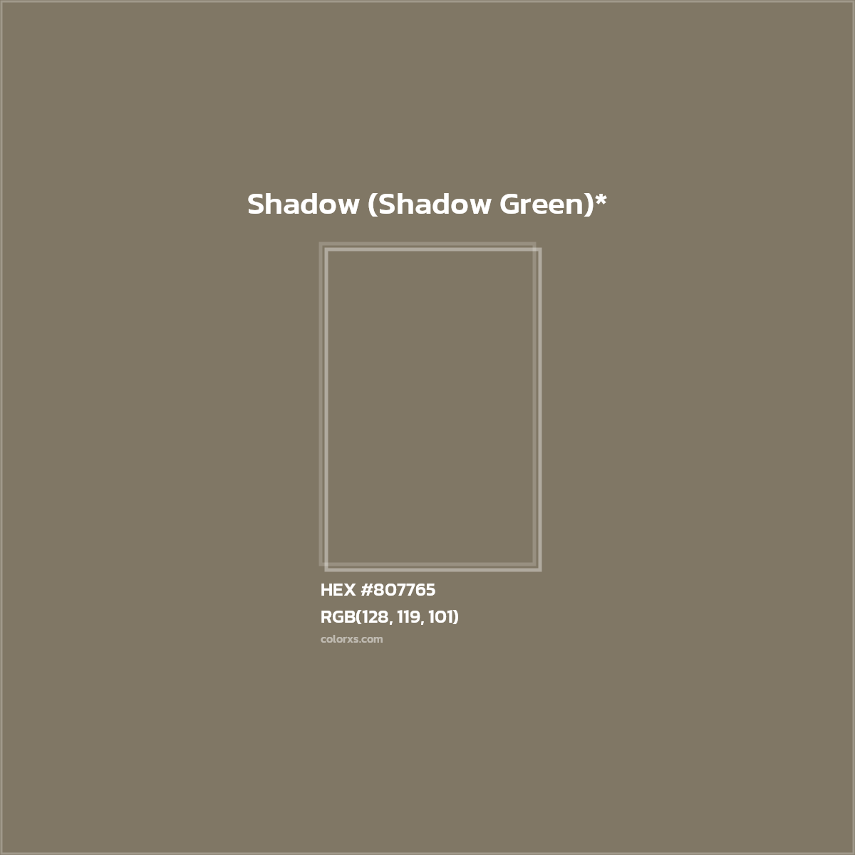 HEX #807765 Color Name, Color Code, Palettes, Similar Paints, Images