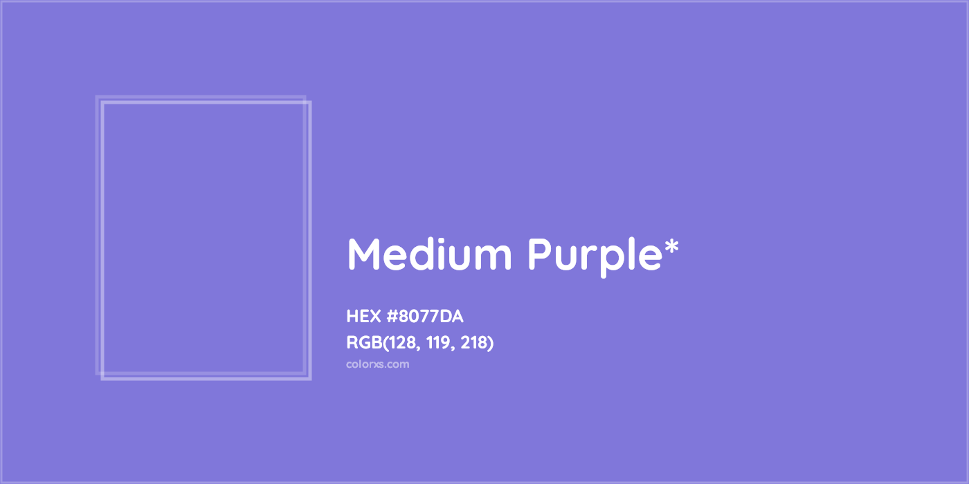 HEX #8077DA Color Name, Color Code, Palettes, Similar Paints, Images