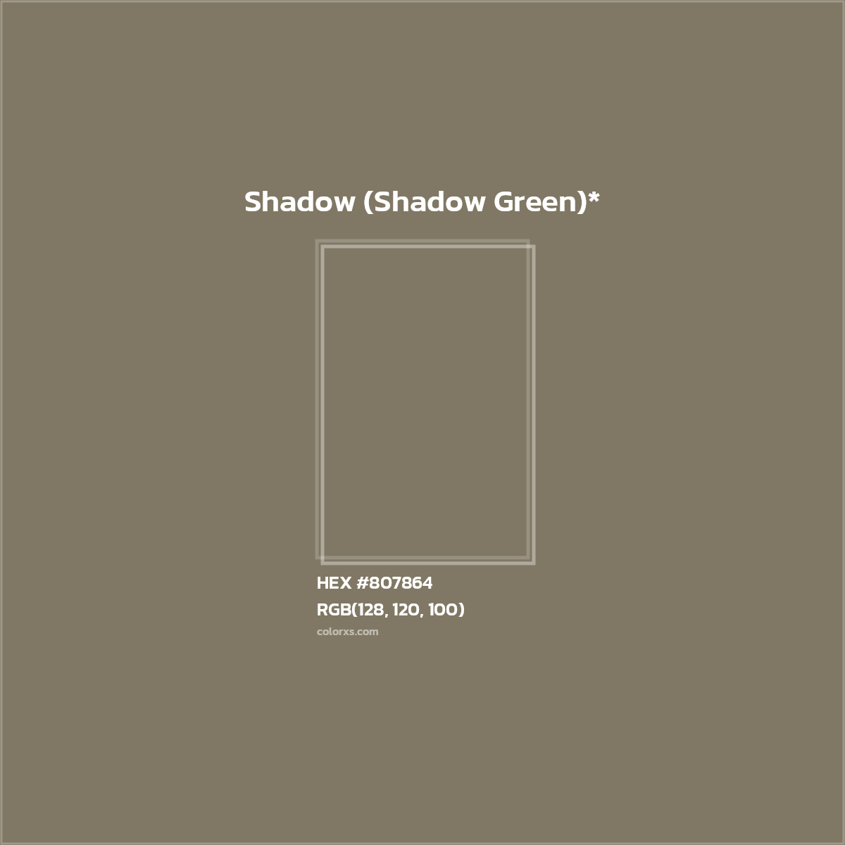 HEX #807864 Color Name, Color Code, Palettes, Similar Paints, Images