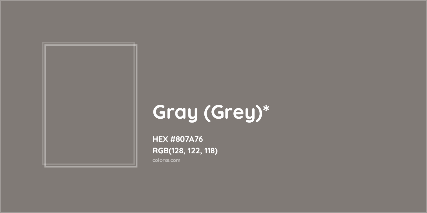 HEX #807A76 Color Name, Color Code, Palettes, Similar Paints, Images
