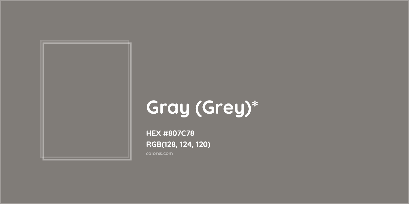 HEX #807C78 Color Name, Color Code, Palettes, Similar Paints, Images