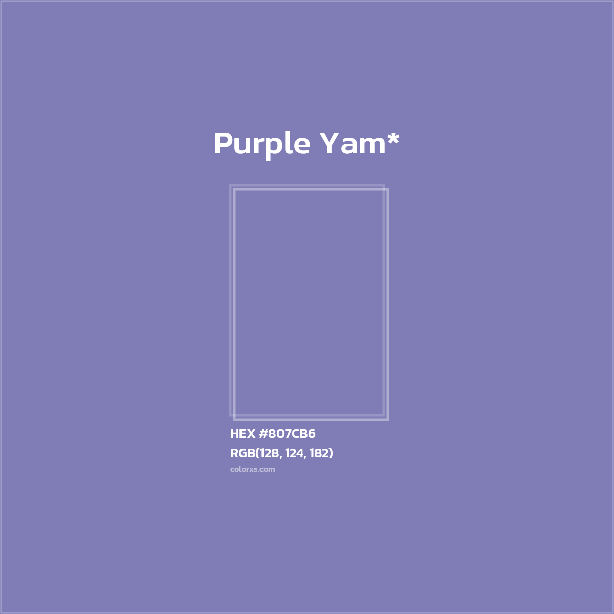 HEX #807CB6 Color Name, Color Code, Palettes, Similar Paints, Images