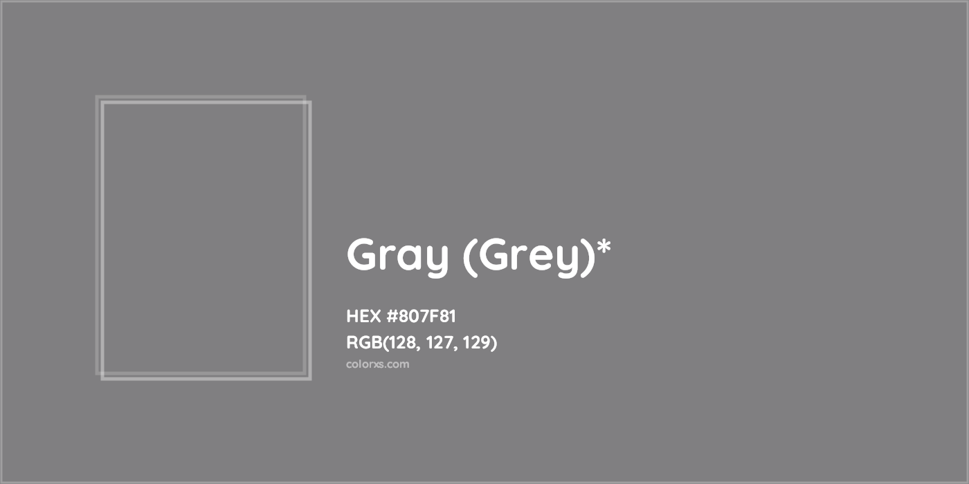 HEX #807F81 Color Name, Color Code, Palettes, Similar Paints, Images