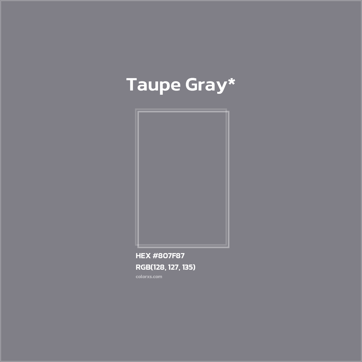 HEX #807F87 Color Name, Color Code, Palettes, Similar Paints, Images