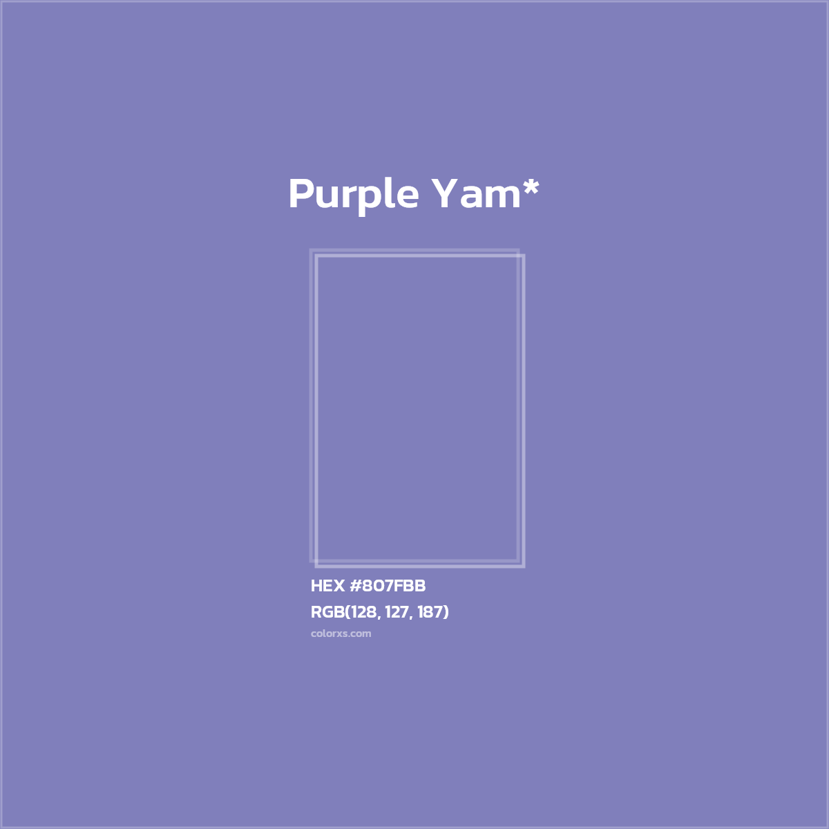 HEX #807FBB Color Name, Color Code, Palettes, Similar Paints, Images