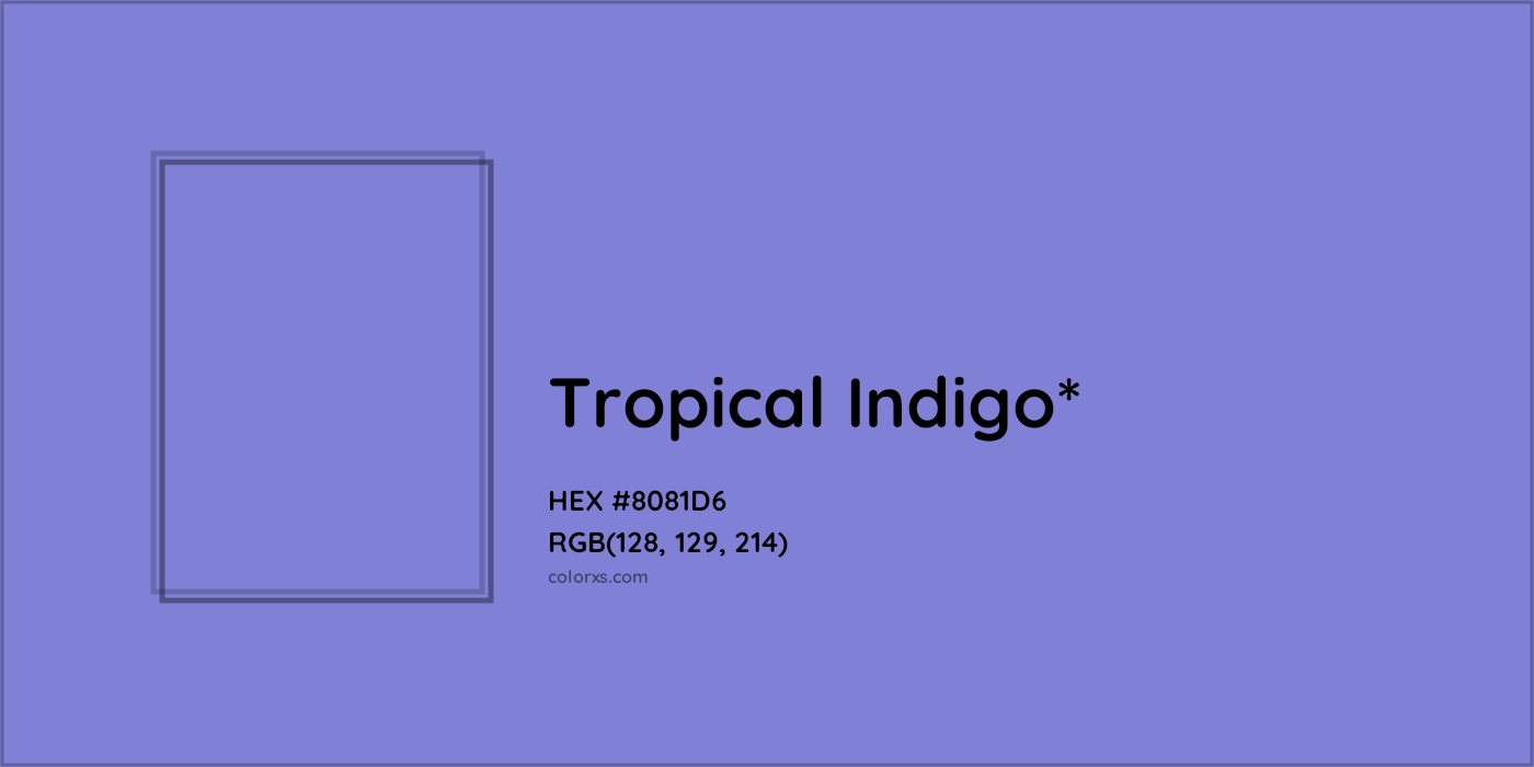 HEX #8081D6 Color Name, Color Code, Palettes, Similar Paints, Images