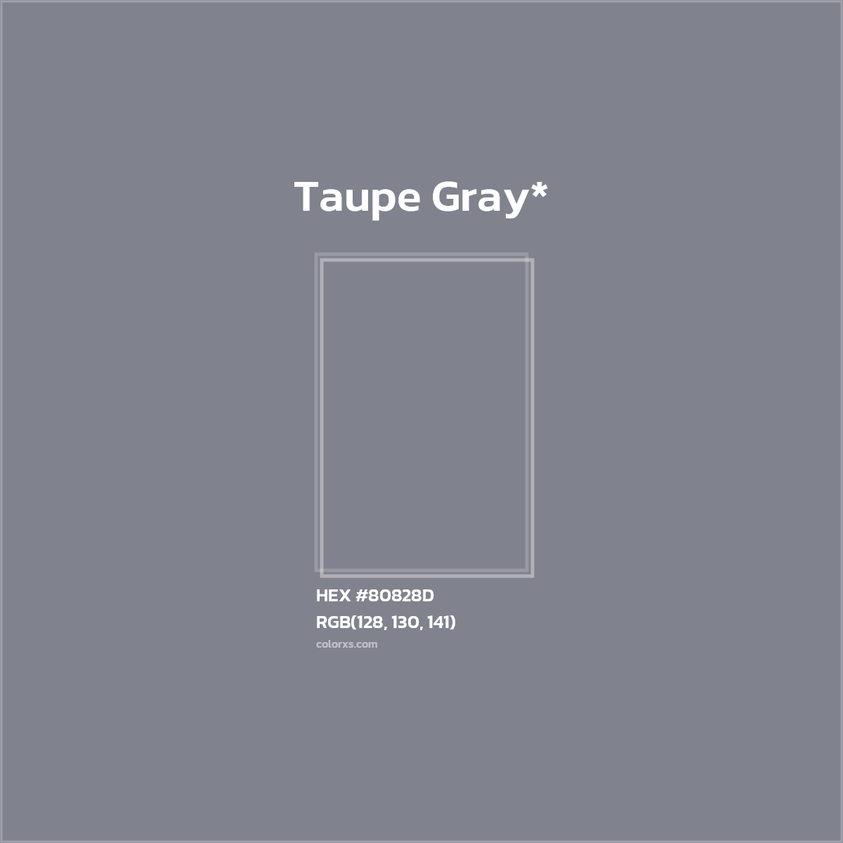 HEX #80828D Color Name, Color Code, Palettes, Similar Paints, Images