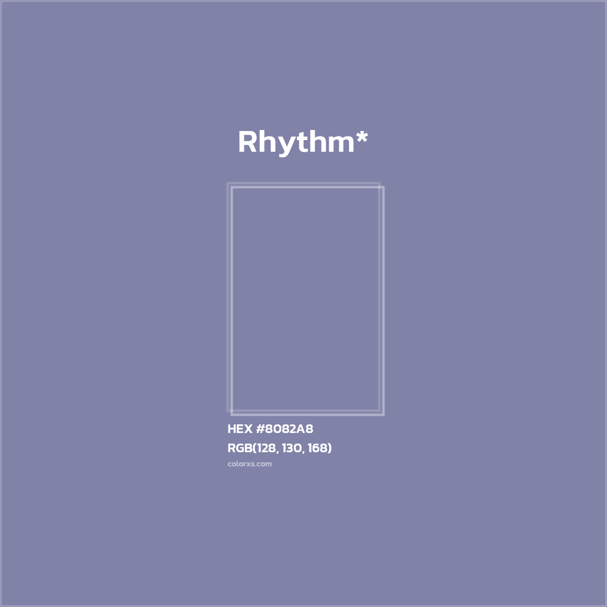HEX #8082A8 Color Name, Color Code, Palettes, Similar Paints, Images