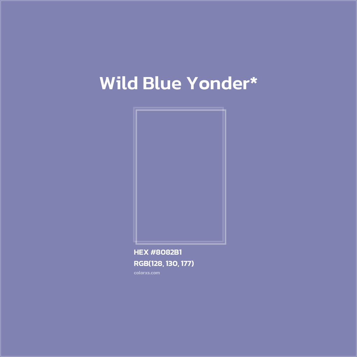 HEX #8082B1 Color Name, Color Code, Palettes, Similar Paints, Images