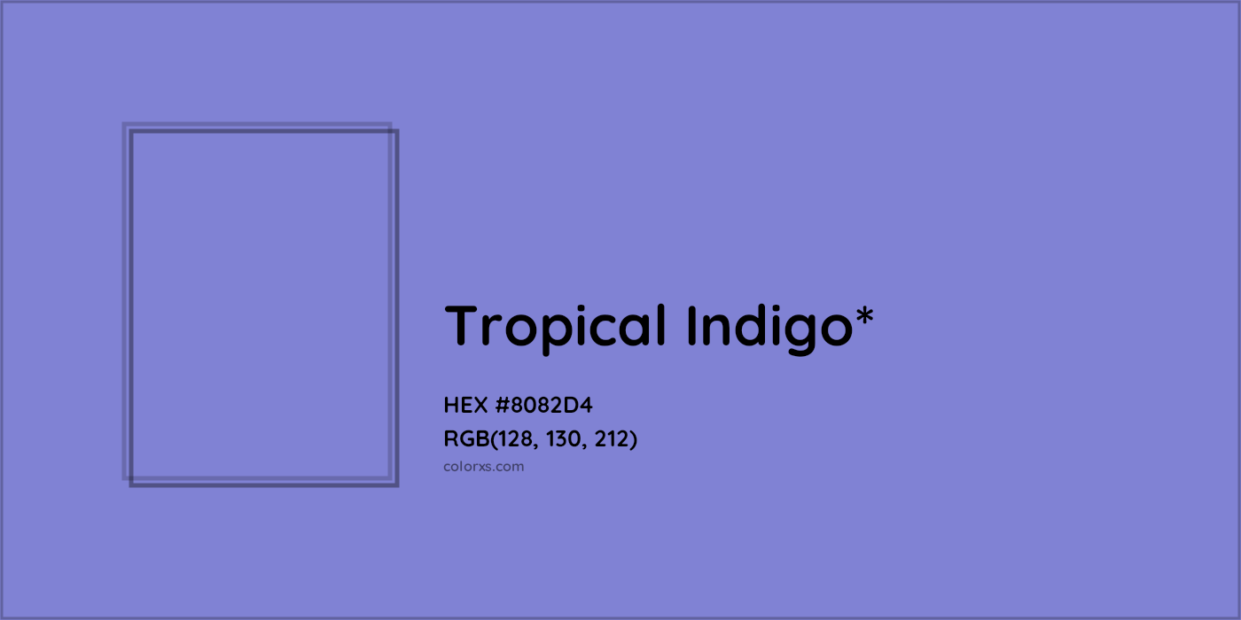 HEX #8082D4 Color Name, Color Code, Palettes, Similar Paints, Images