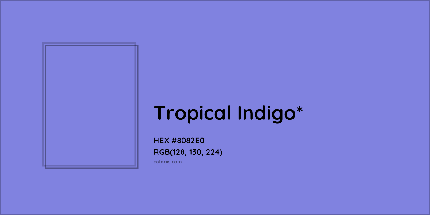 HEX #8082E0 Color Name, Color Code, Palettes, Similar Paints, Images