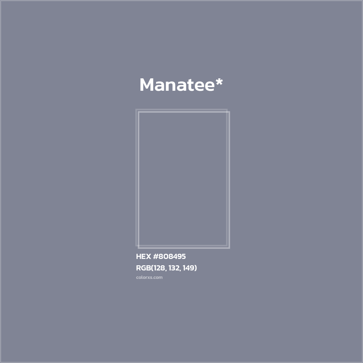 HEX #808495 Color Name, Color Code, Palettes, Similar Paints, Images