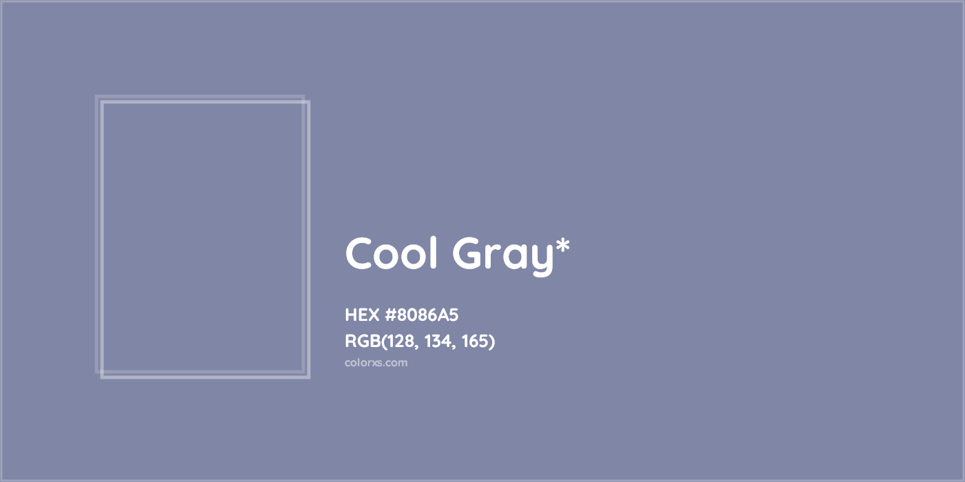 HEX #8086A5 Color Name, Color Code, Palettes, Similar Paints, Images