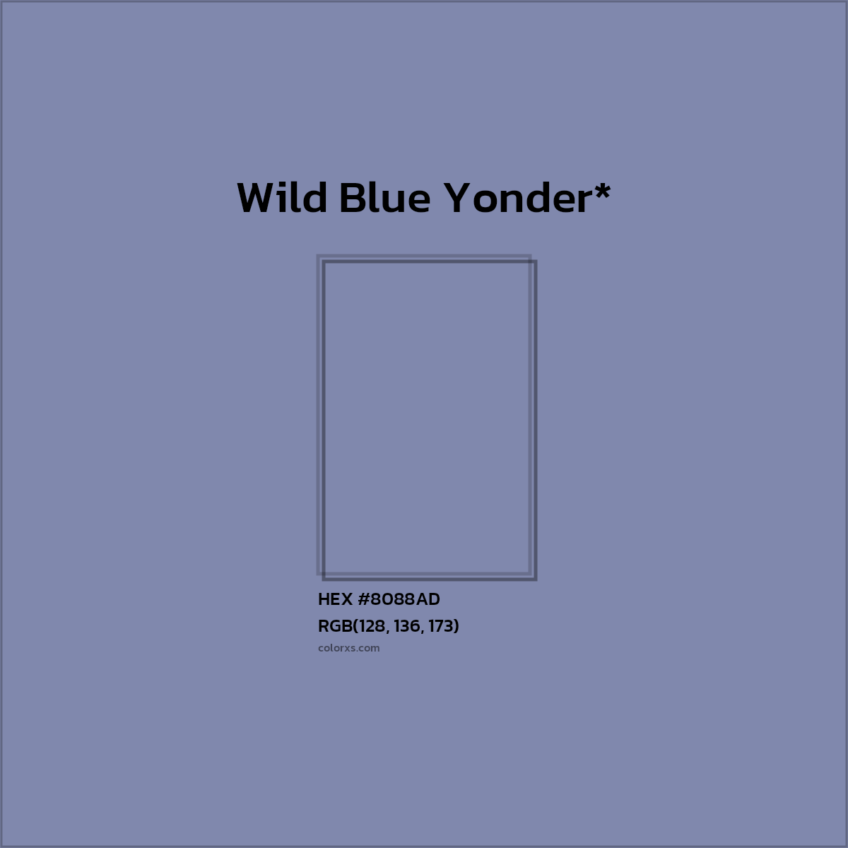 HEX #8088AD Color Name, Color Code, Palettes, Similar Paints, Images