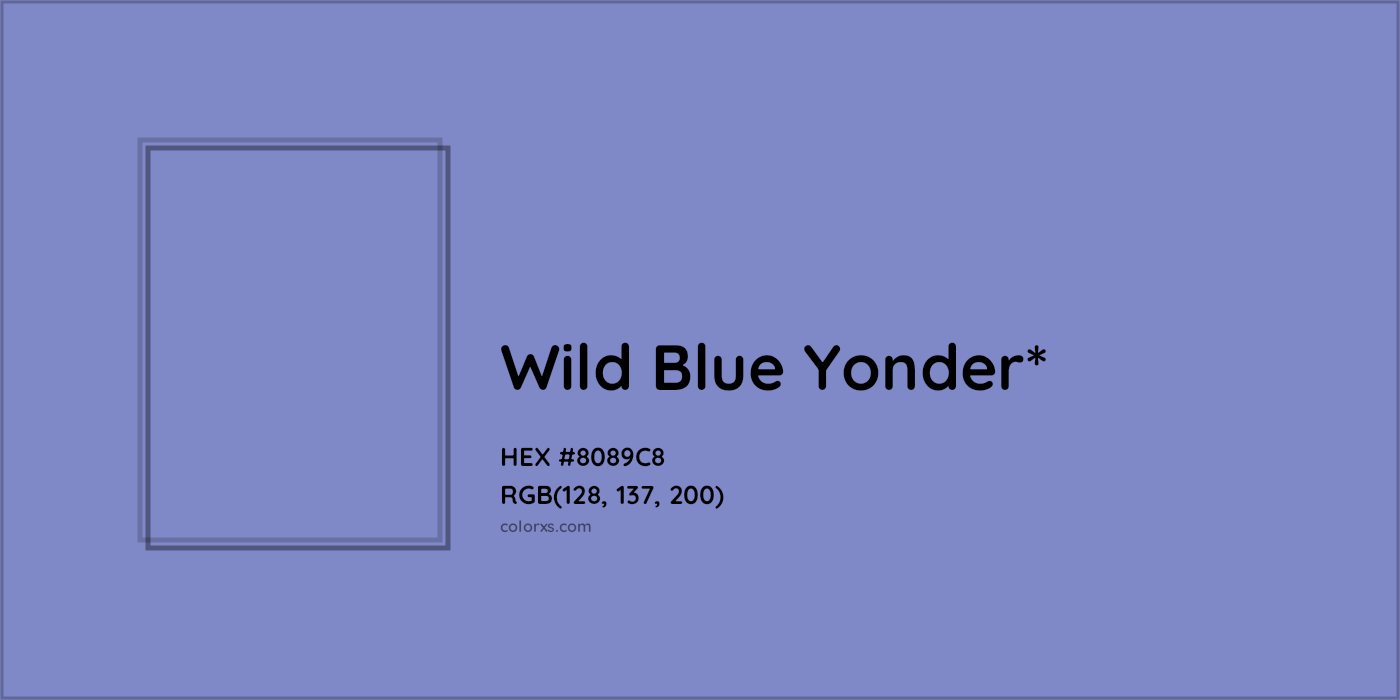 HEX #8089C8 Color Name, Color Code, Palettes, Similar Paints, Images