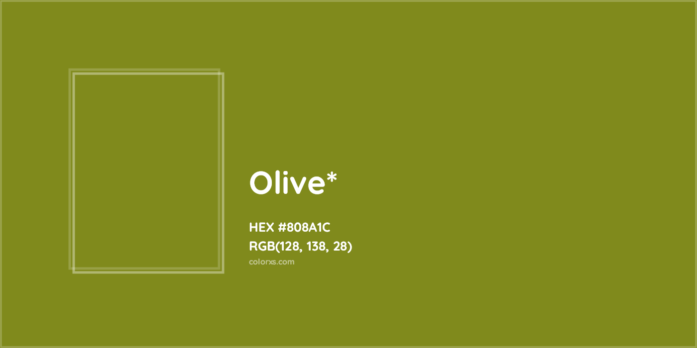 HEX #808A1C Color Name, Color Code, Palettes, Similar Paints, Images