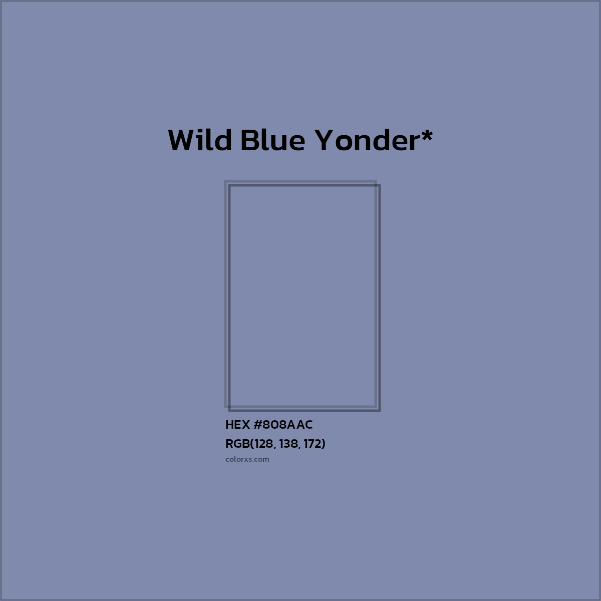 HEX #808AAC Color Name, Color Code, Palettes, Similar Paints, Images