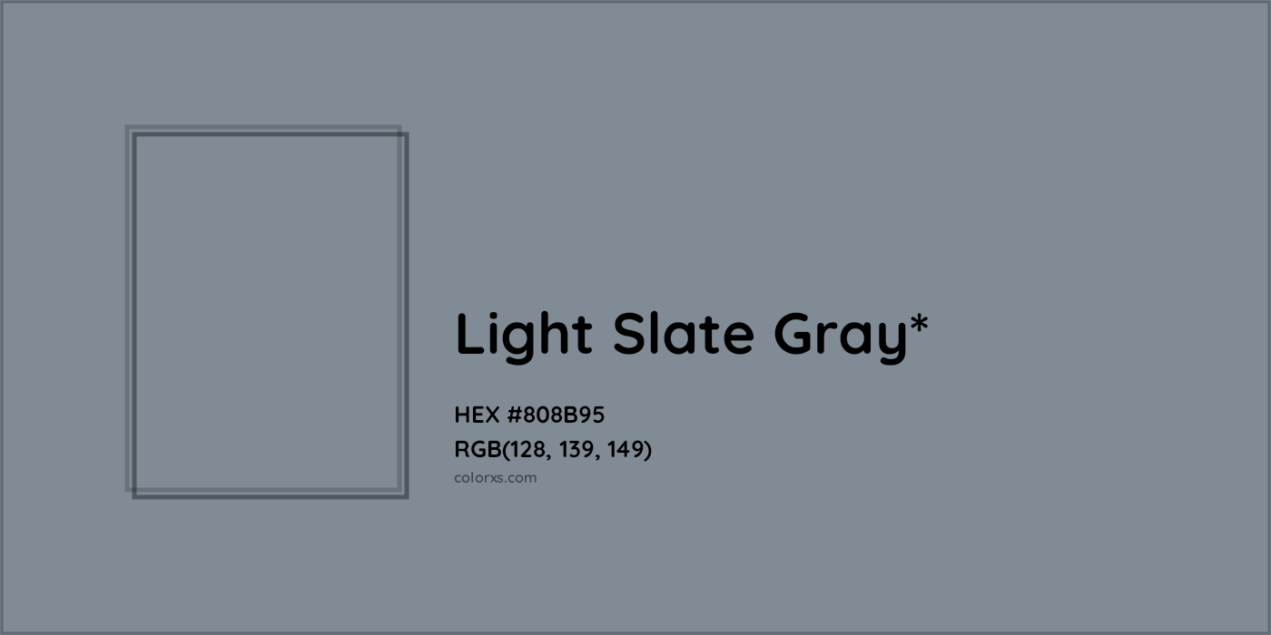 HEX #808B95 Color Name, Color Code, Palettes, Similar Paints, Images