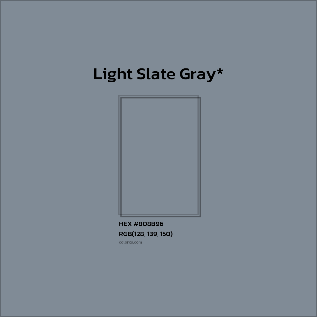 HEX #808B96 Color Name, Color Code, Palettes, Similar Paints, Images