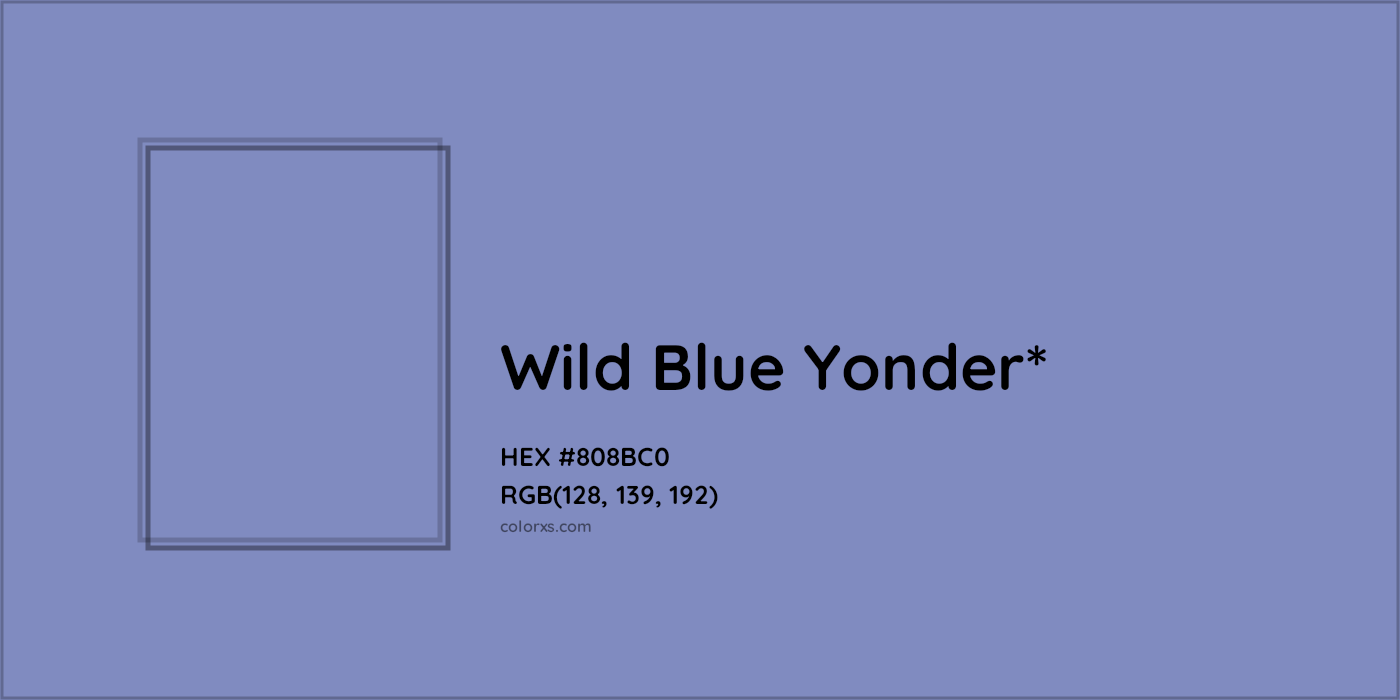 HEX #808BC0 Color Name, Color Code, Palettes, Similar Paints, Images