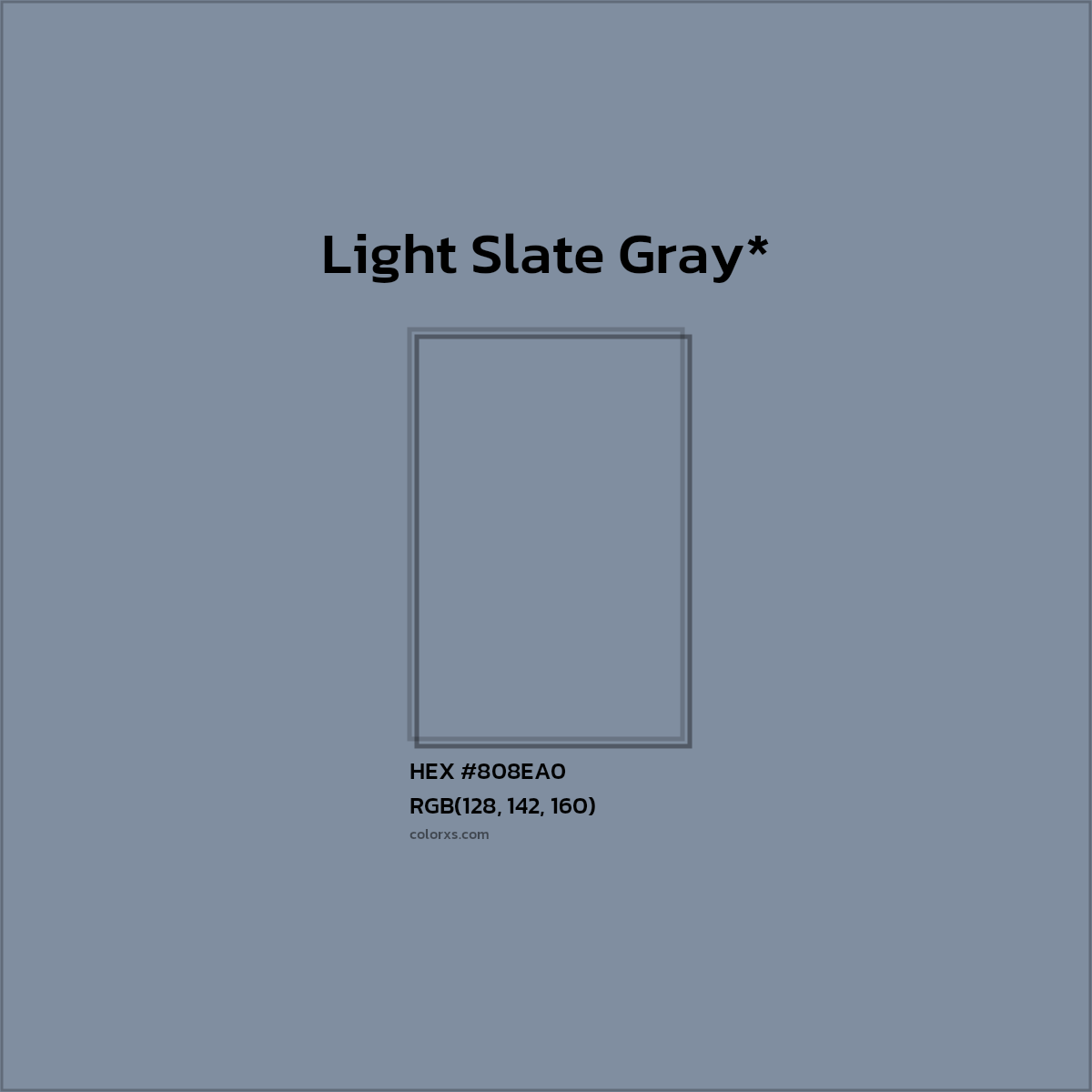 HEX #808EA0 Color Name, Color Code, Palettes, Similar Paints, Images