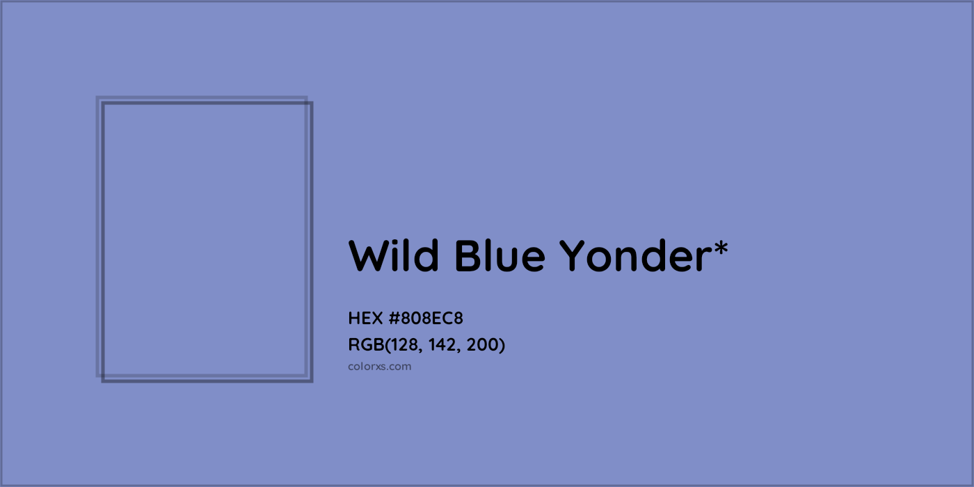 HEX #808EC8 Color Name, Color Code, Palettes, Similar Paints, Images