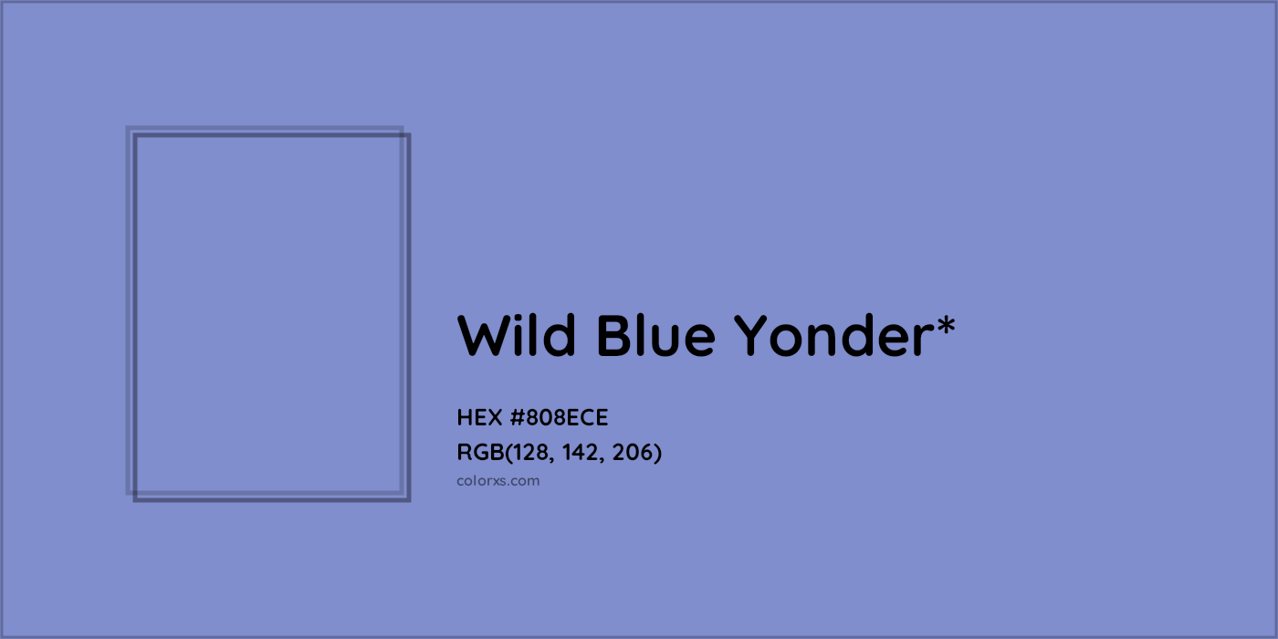 HEX #808ECE Color Name, Color Code, Palettes, Similar Paints, Images