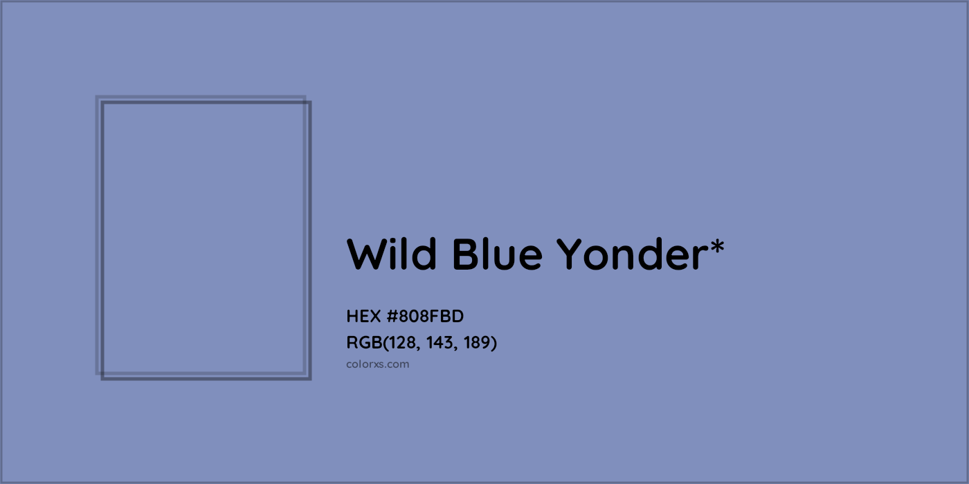 HEX #808FBD Color Name, Color Code, Palettes, Similar Paints, Images